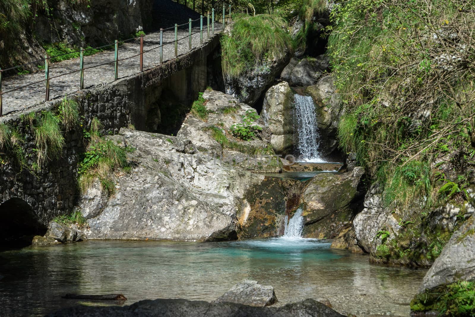 Pool of Horses at Val Vertova Lombardy near Bergamo in Italy