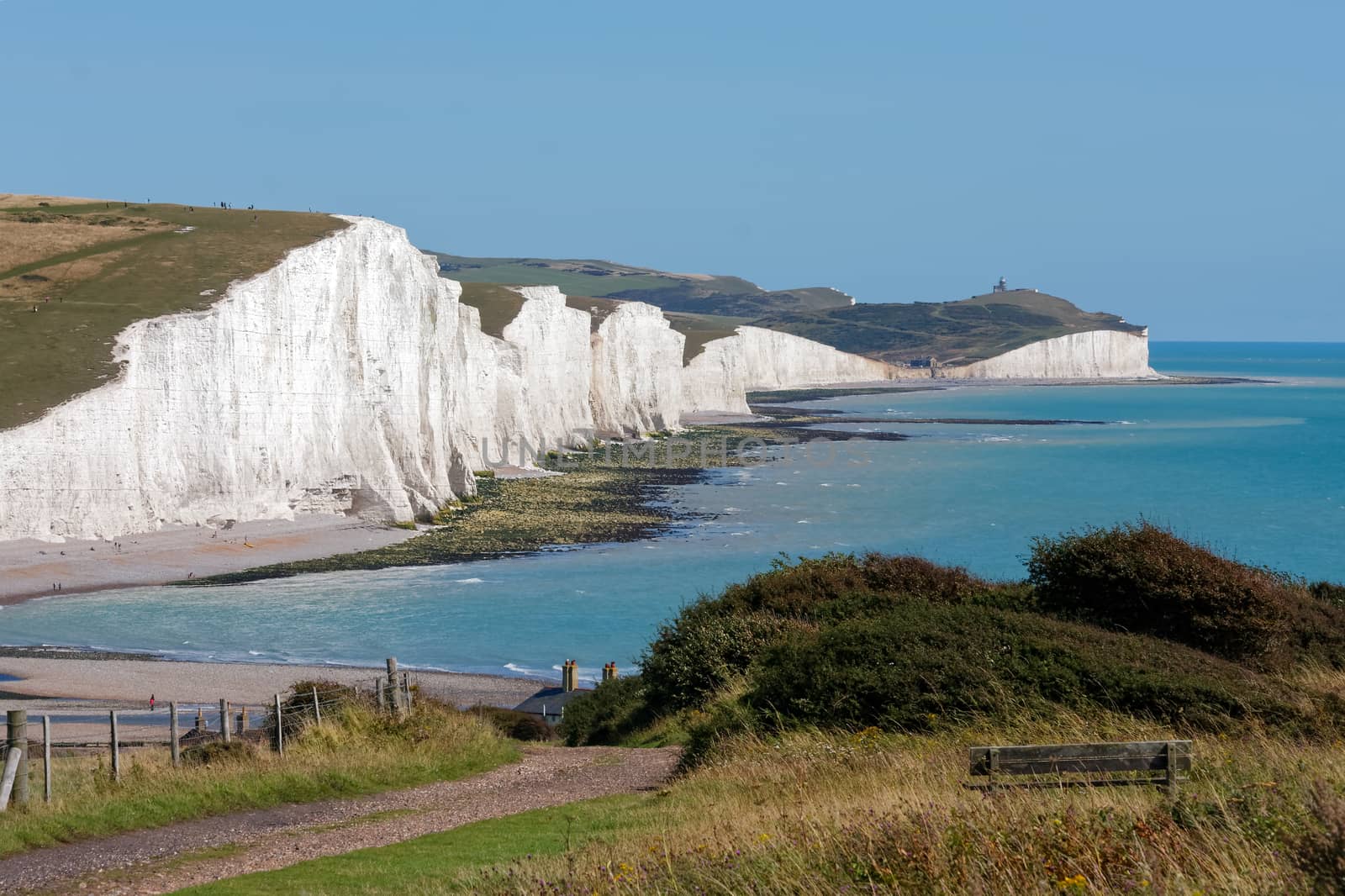 SEAFORD, SUSSEX/UK - AUGUST 15 : view of the Seven Sisters at Cuckmere  in Sussex on August 15, 2008
