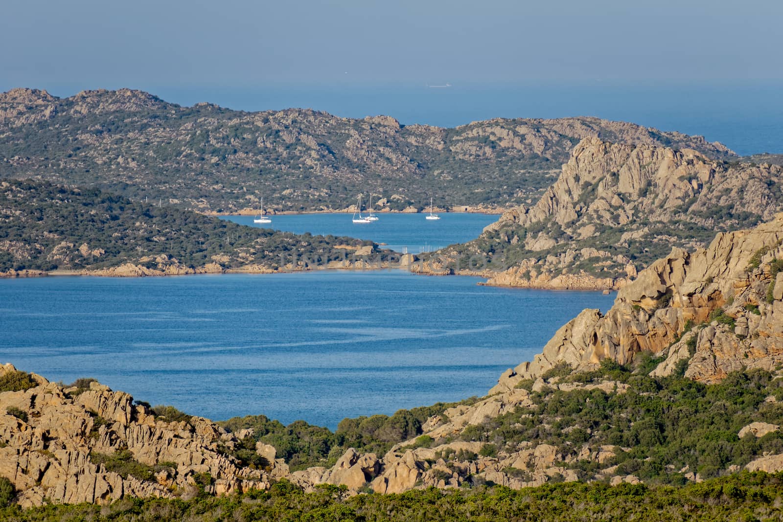 View form Palau in Sardinia