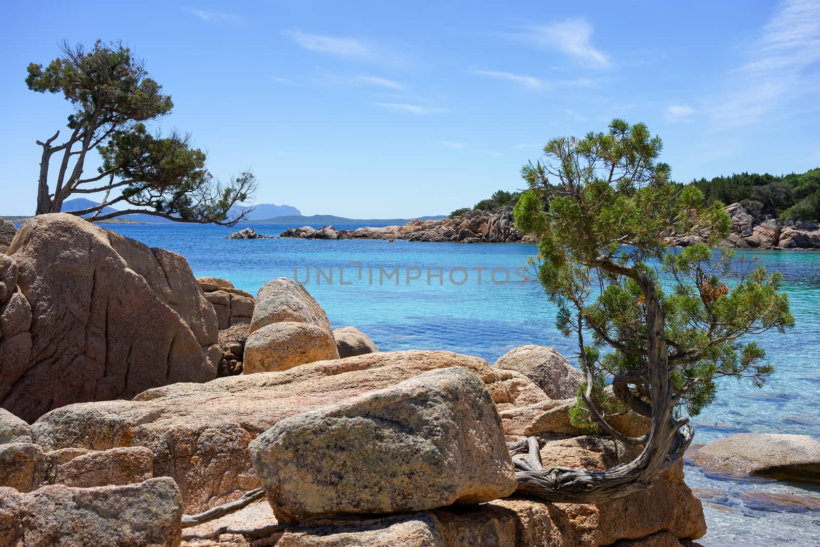 Quite cove on the Costa Smeralda in Sardinia