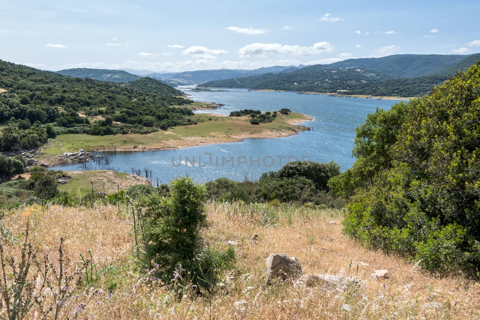 Lake Liscia in Sardinia