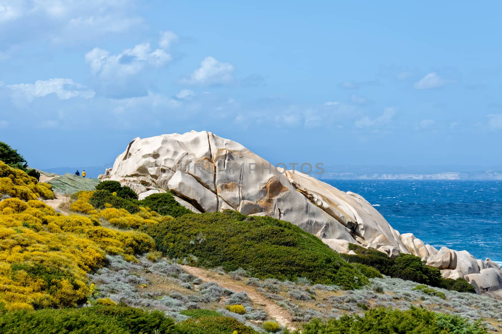 The coastline at Capo Testa Sardinia