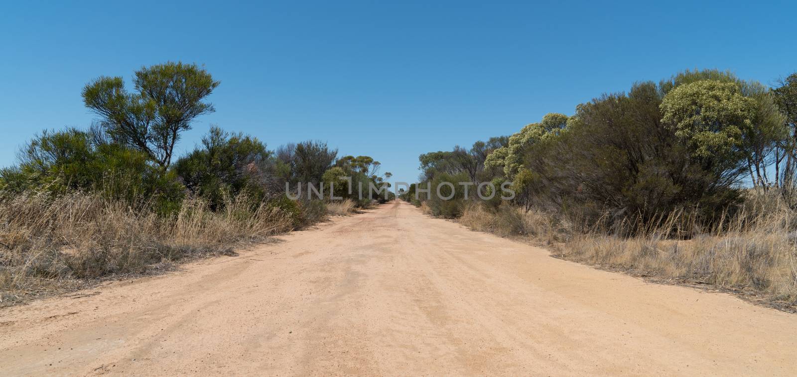 Typical unsealed road within the outback of Western Australia