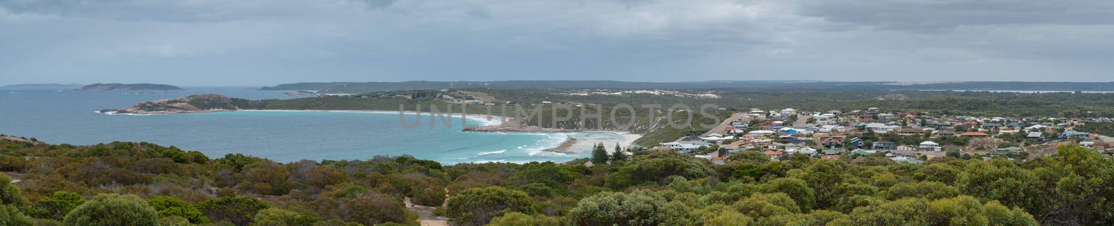 Panoramic view over the West Beach area of Esperance, Western Australia