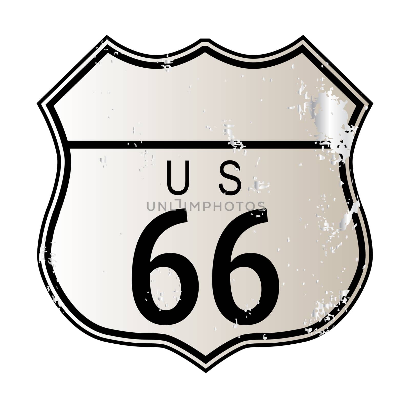 Blank Route 66 Sign by Bigalbaloo