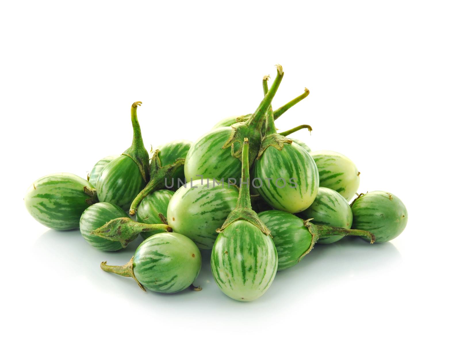 eggplants Isolated on white background by sommai