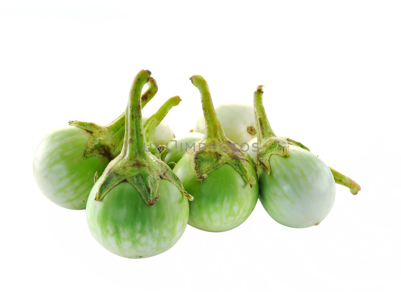 eggplants Isolated on white background by sommai