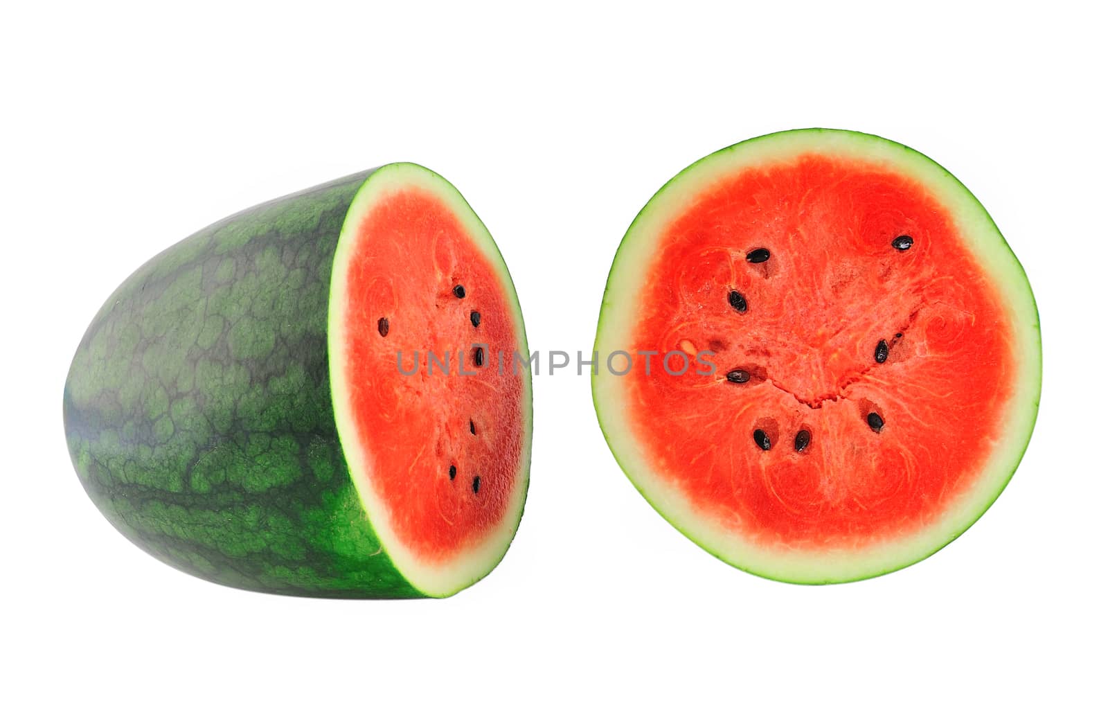 water melon isolated on white background by sommai