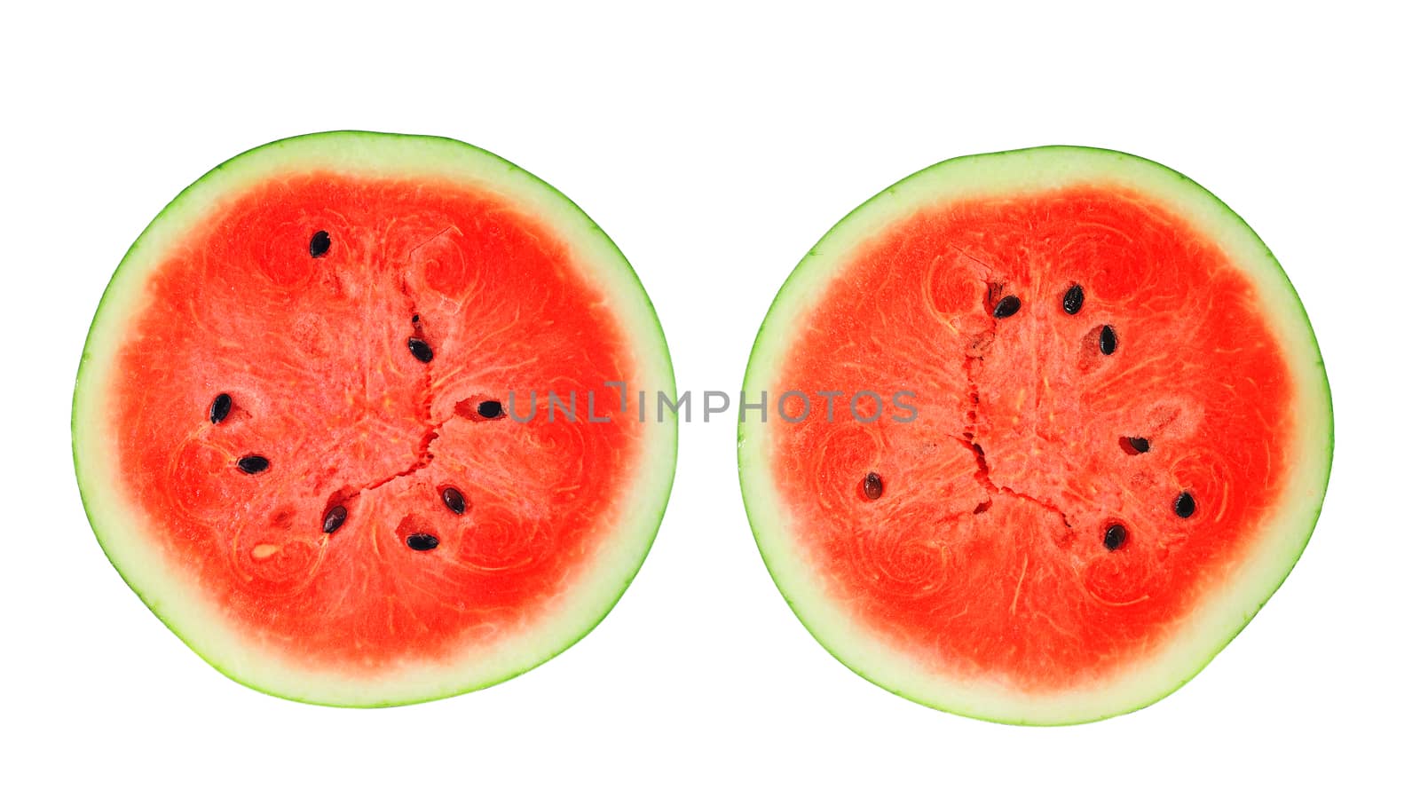 water melon isolated on white background by sommai