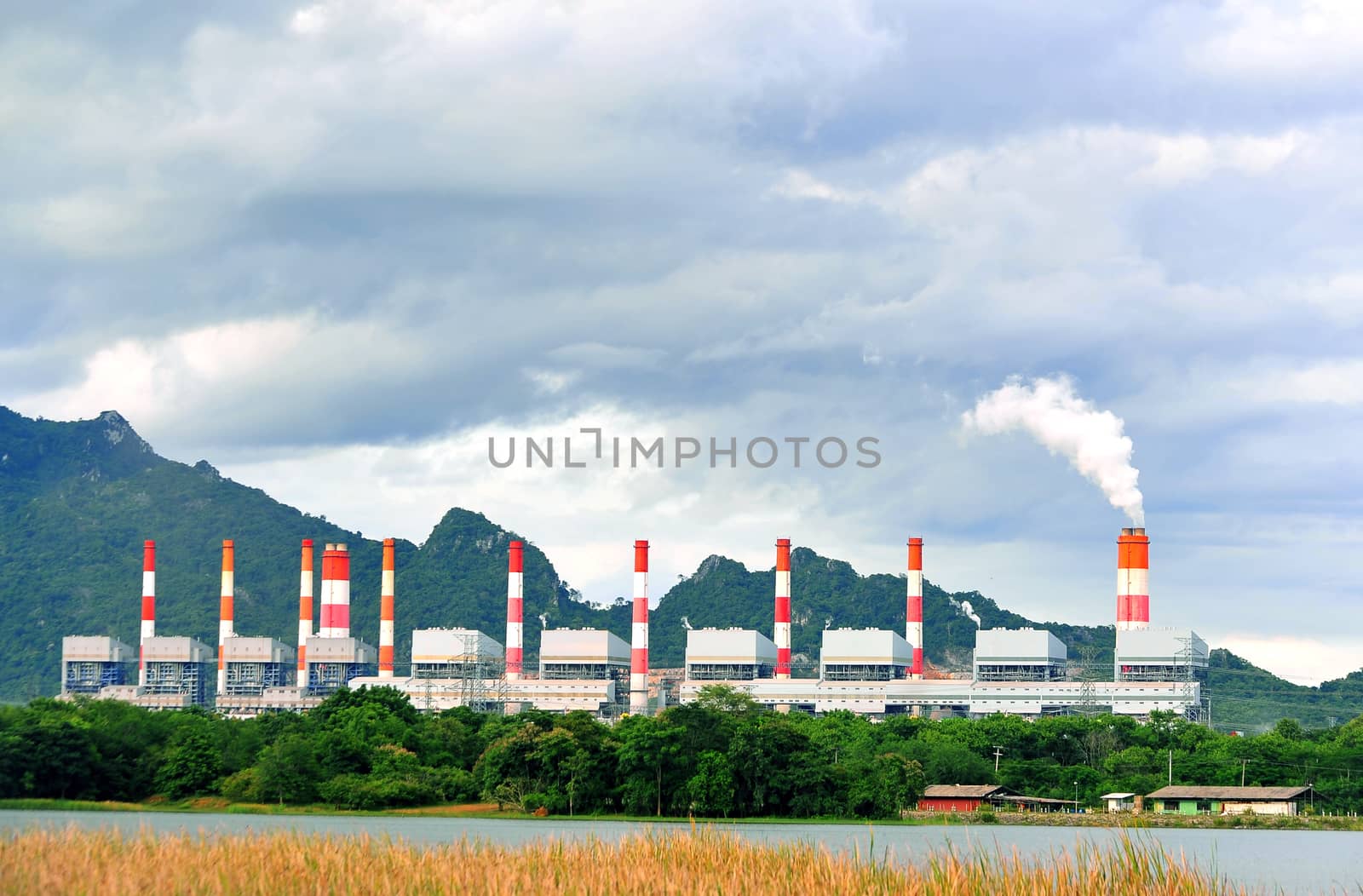 Coal fired power station by sommai