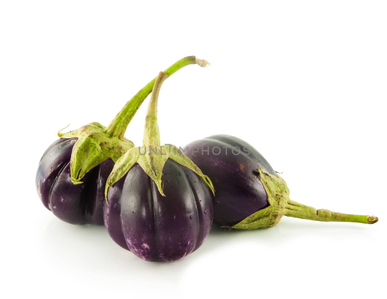eggplants isolated on white by sommai