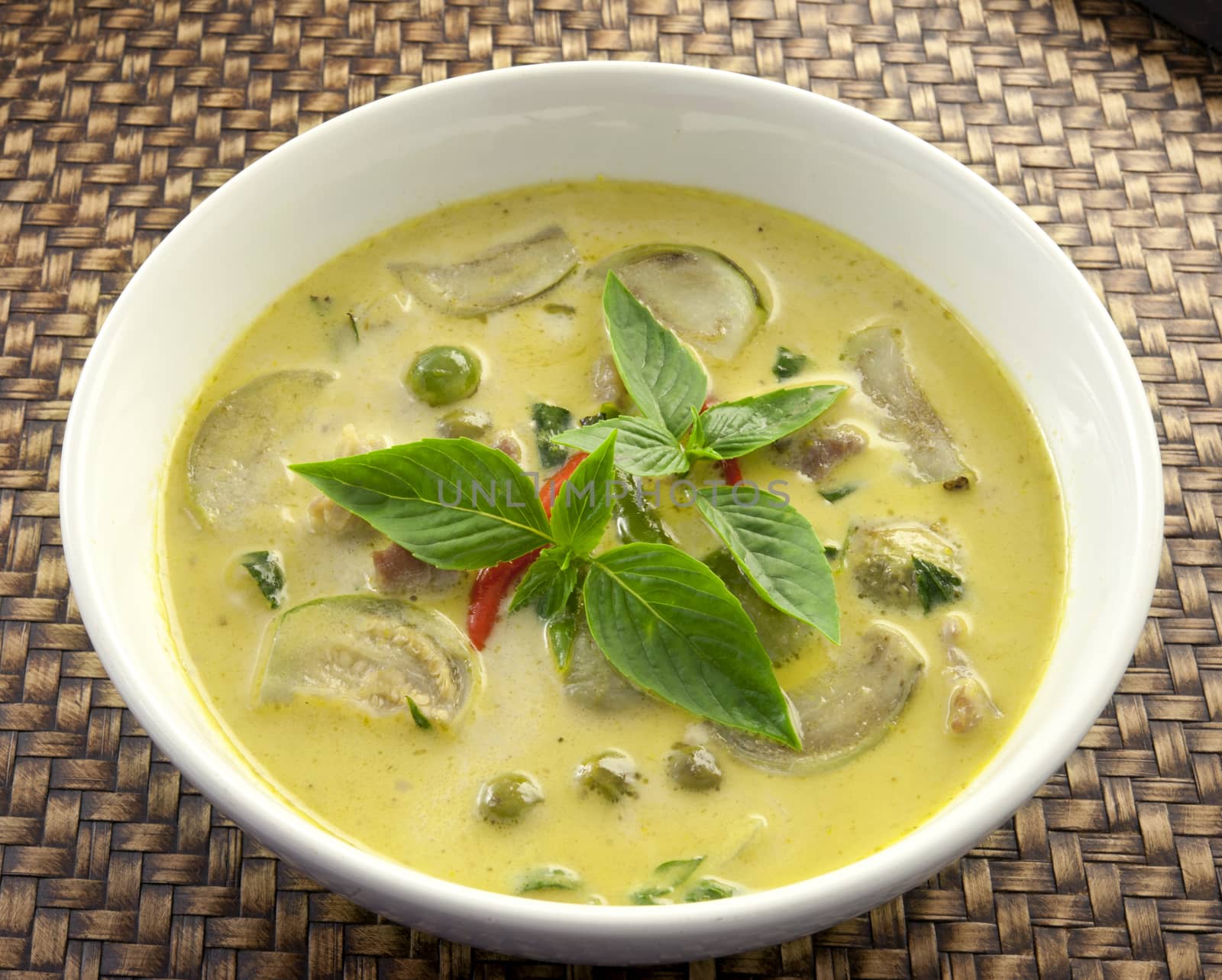 Green pork Curry , Thai cuisine by sommai