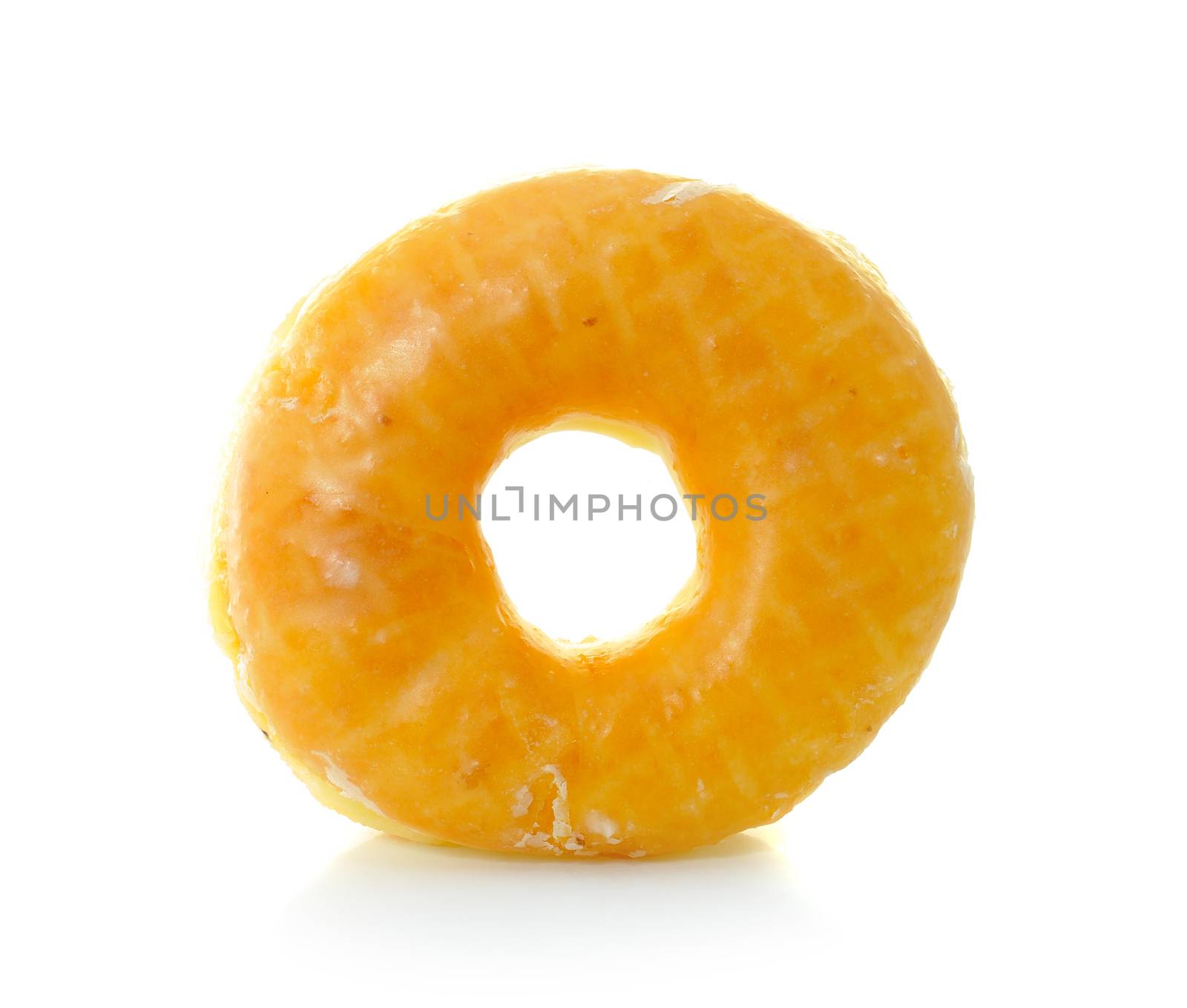 donut isolated on white background by sommai
