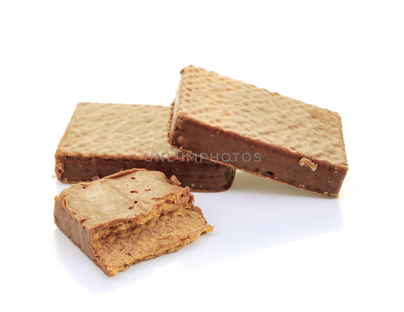 Wafer isolated on white