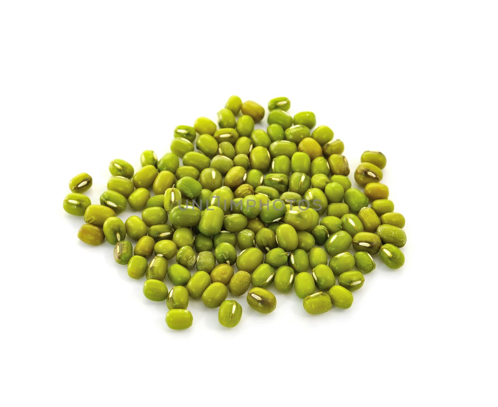 green peas isolated on a white background by sommai