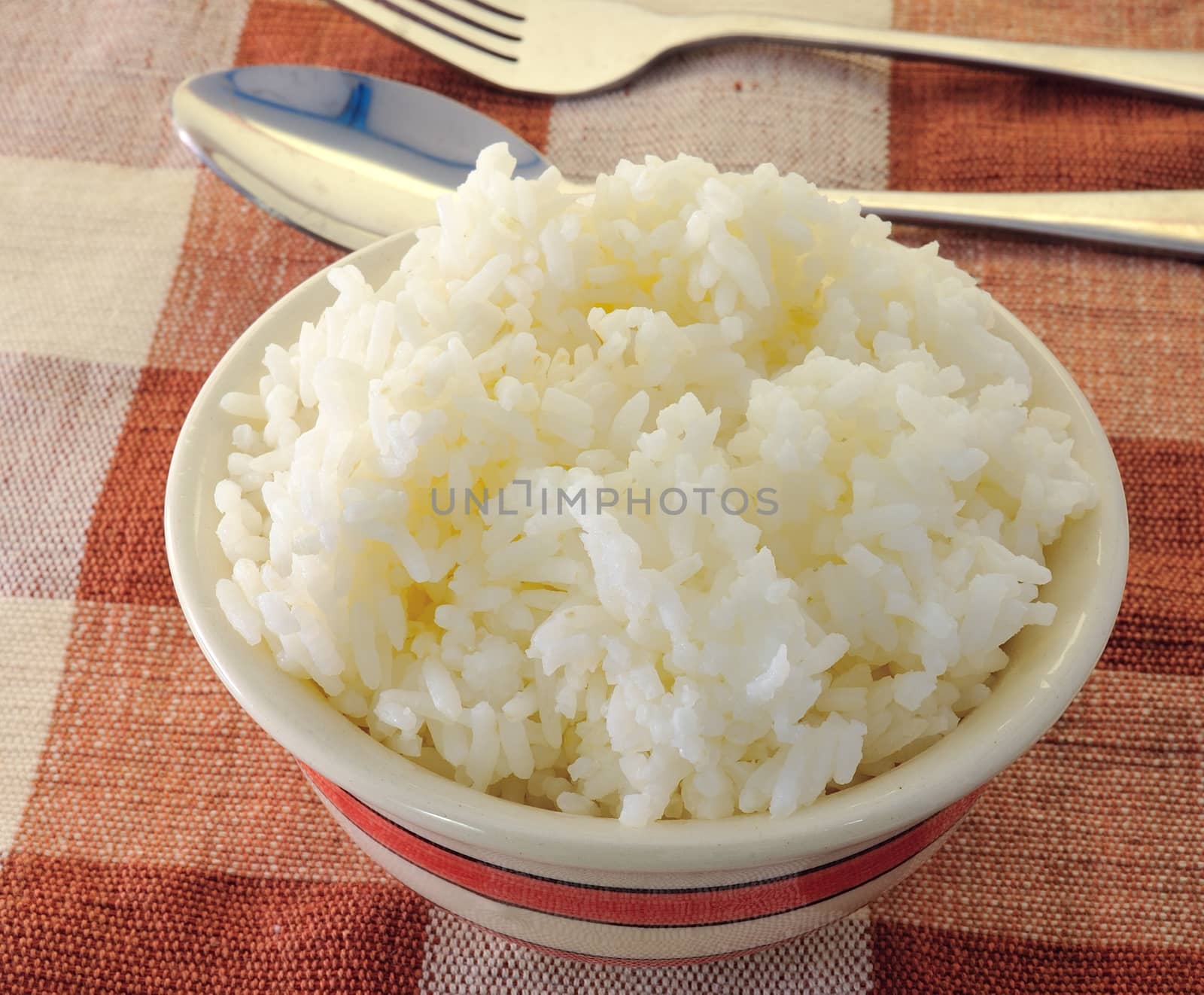 Rice in a bowl  by sommai