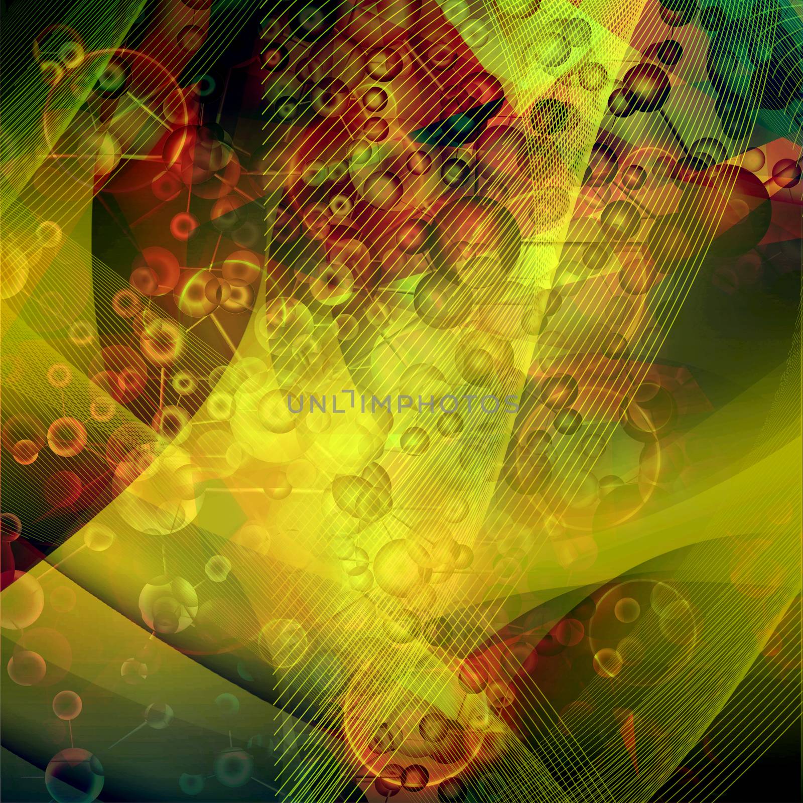 abstract Molecule background by sommai