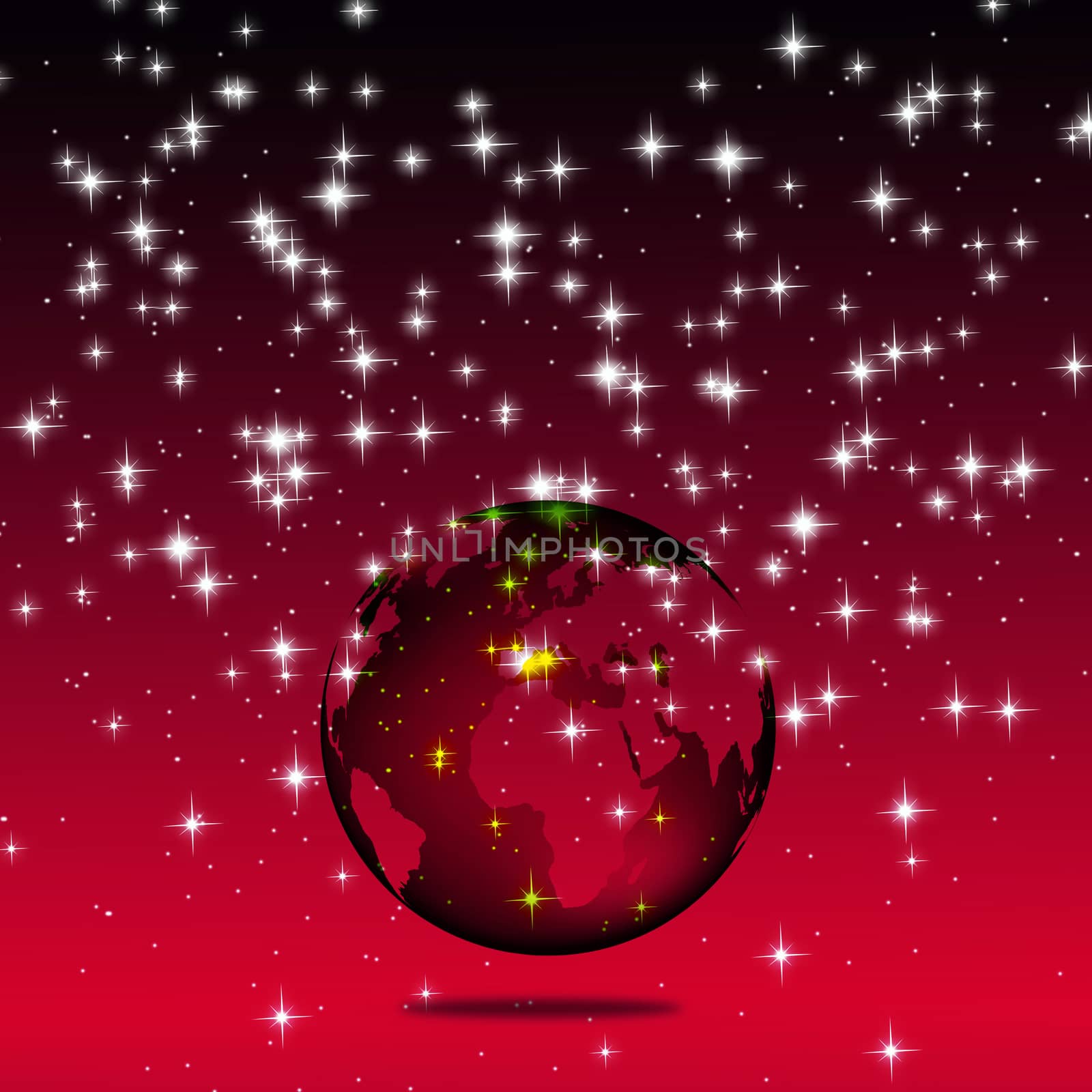 Background with globe