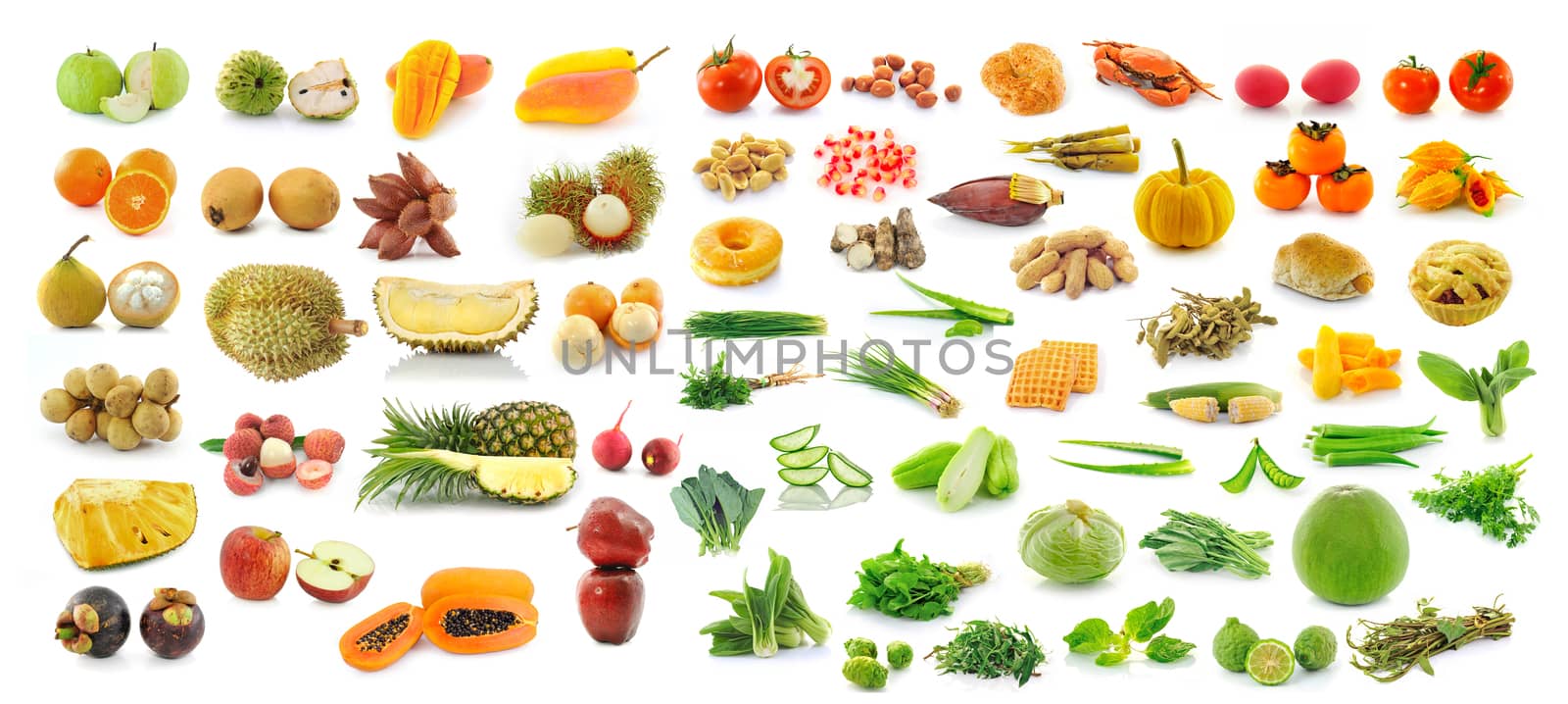 collection of fruit and Vegetables