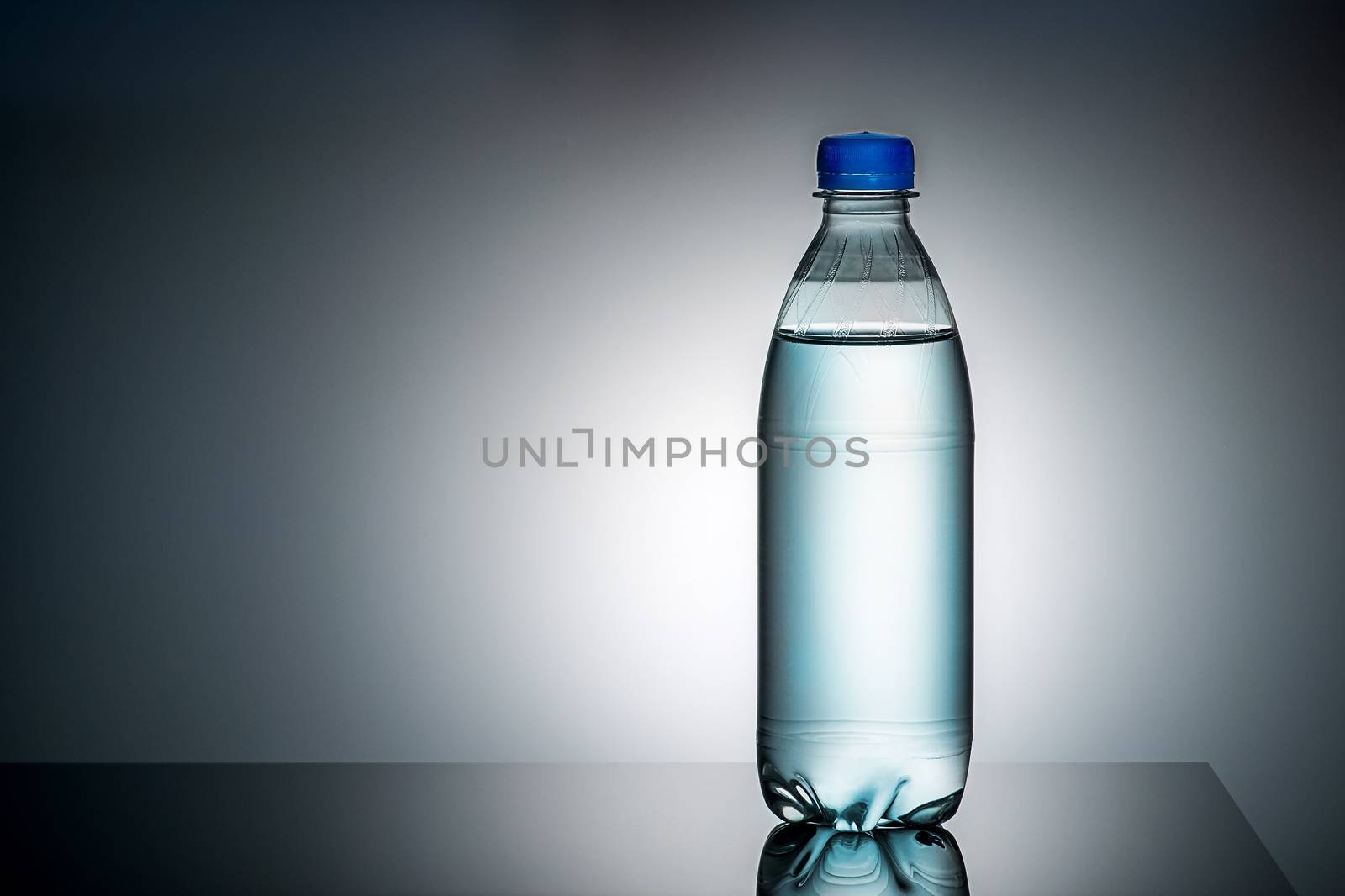 Plastic bottle with water by Cipariss