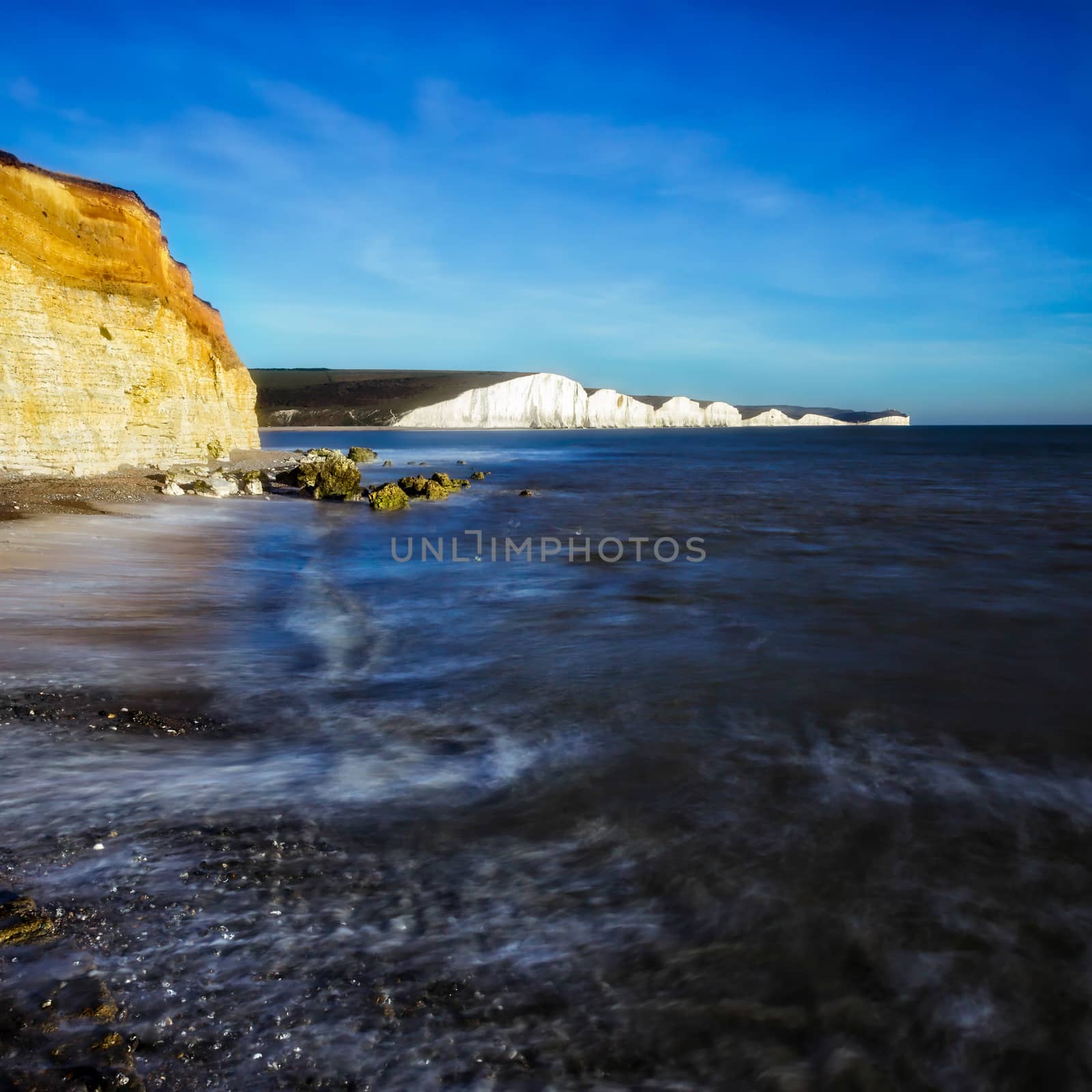 View of the Seven Sisters from Hope Gap