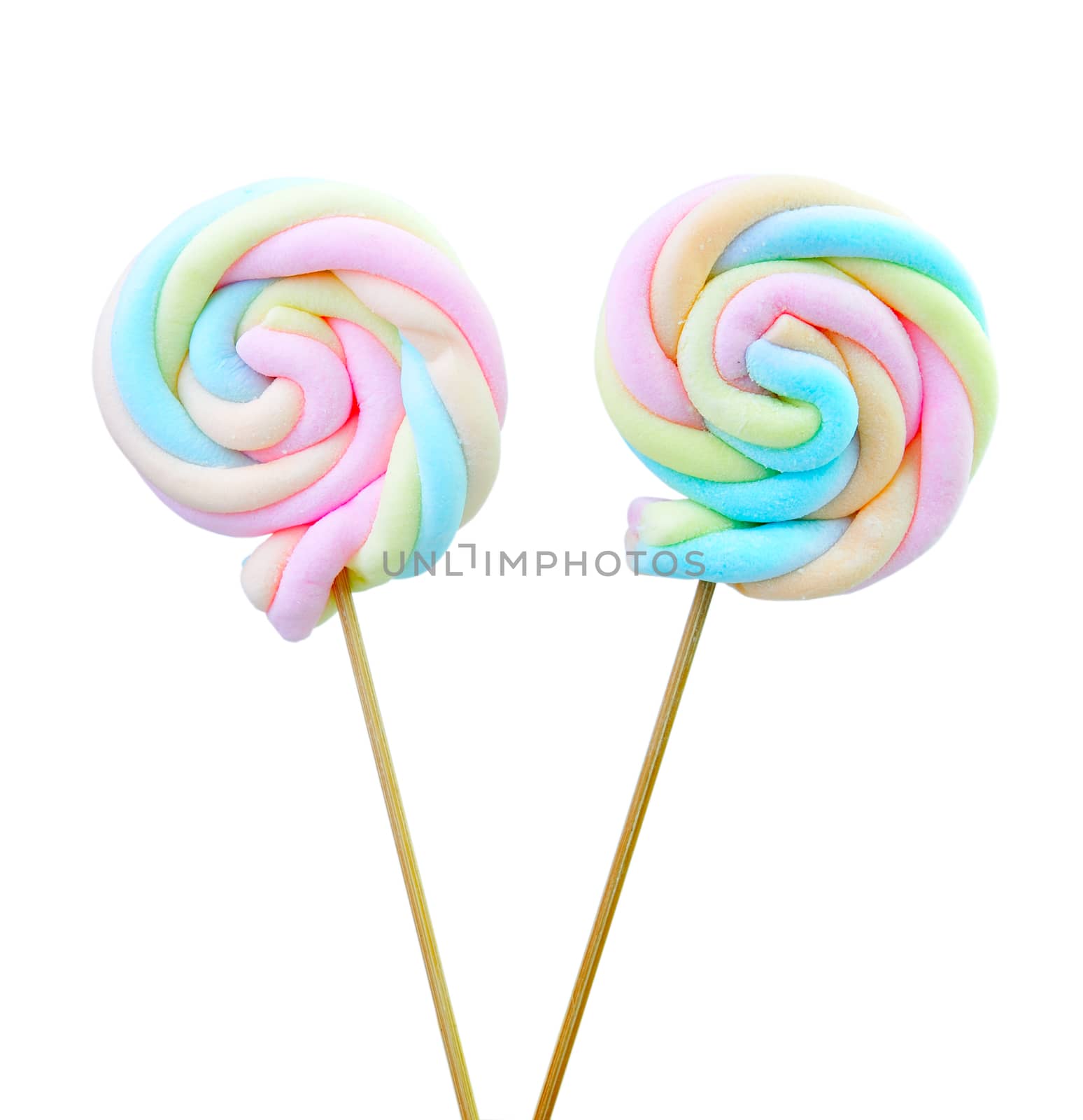 marshmallow lollipop by sommai