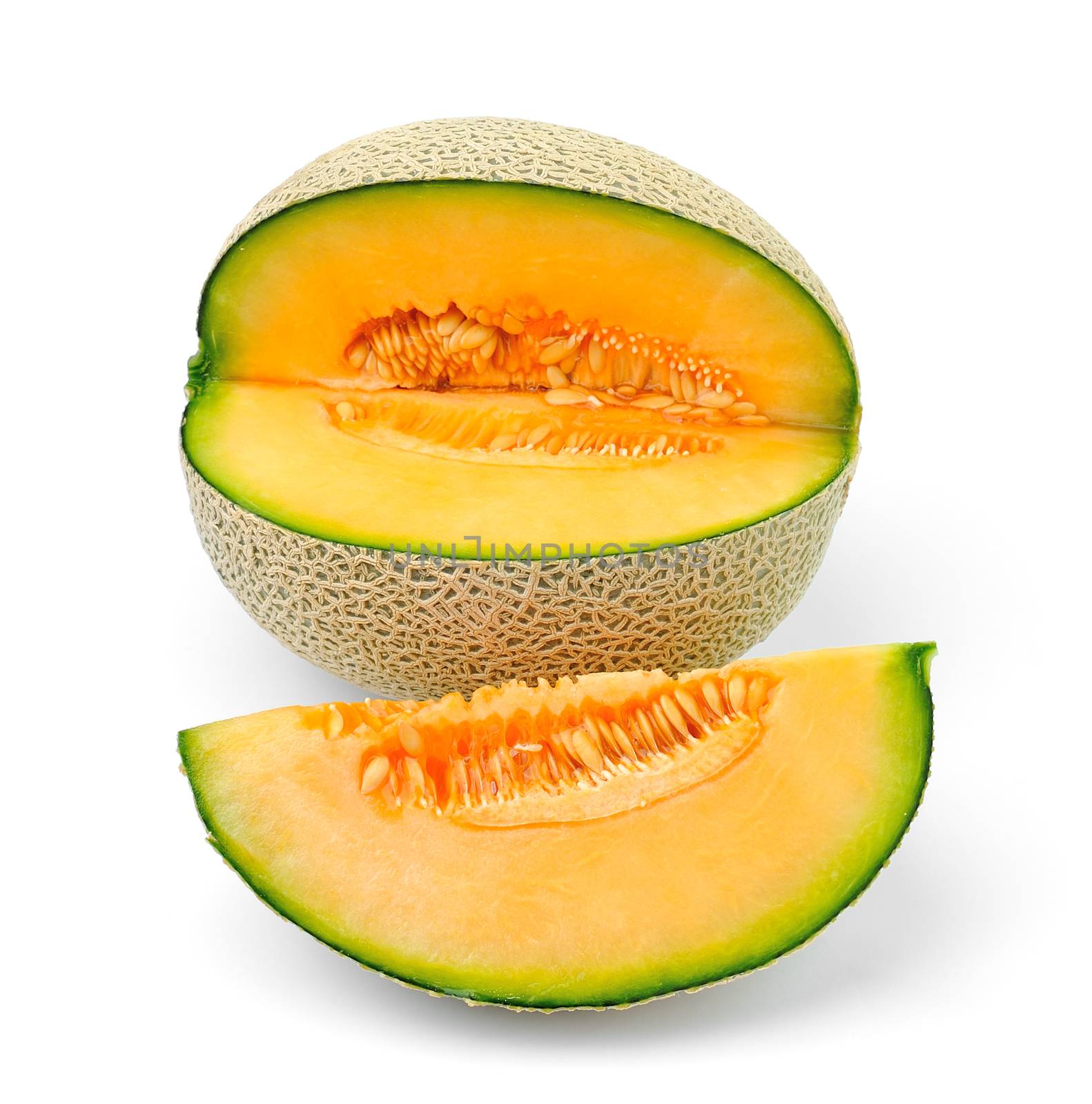 cantaloupe melon slices