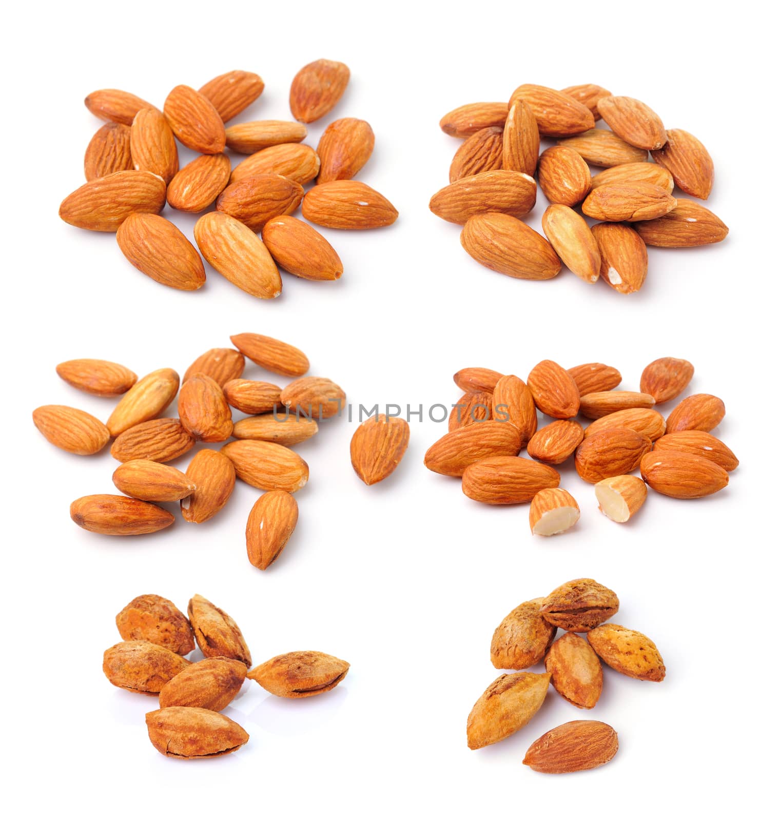 almond isolated on white background