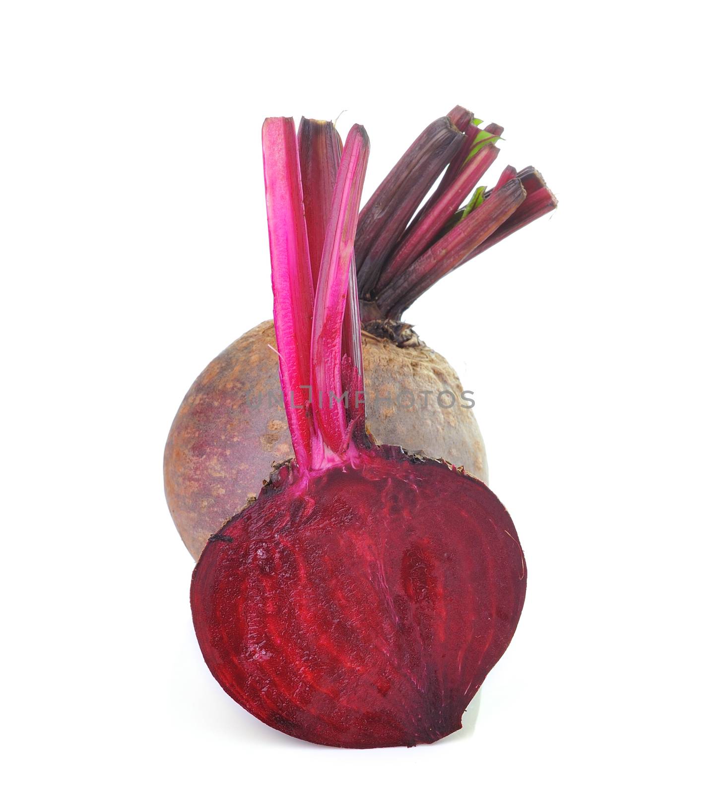 Beetroots isolated on white background