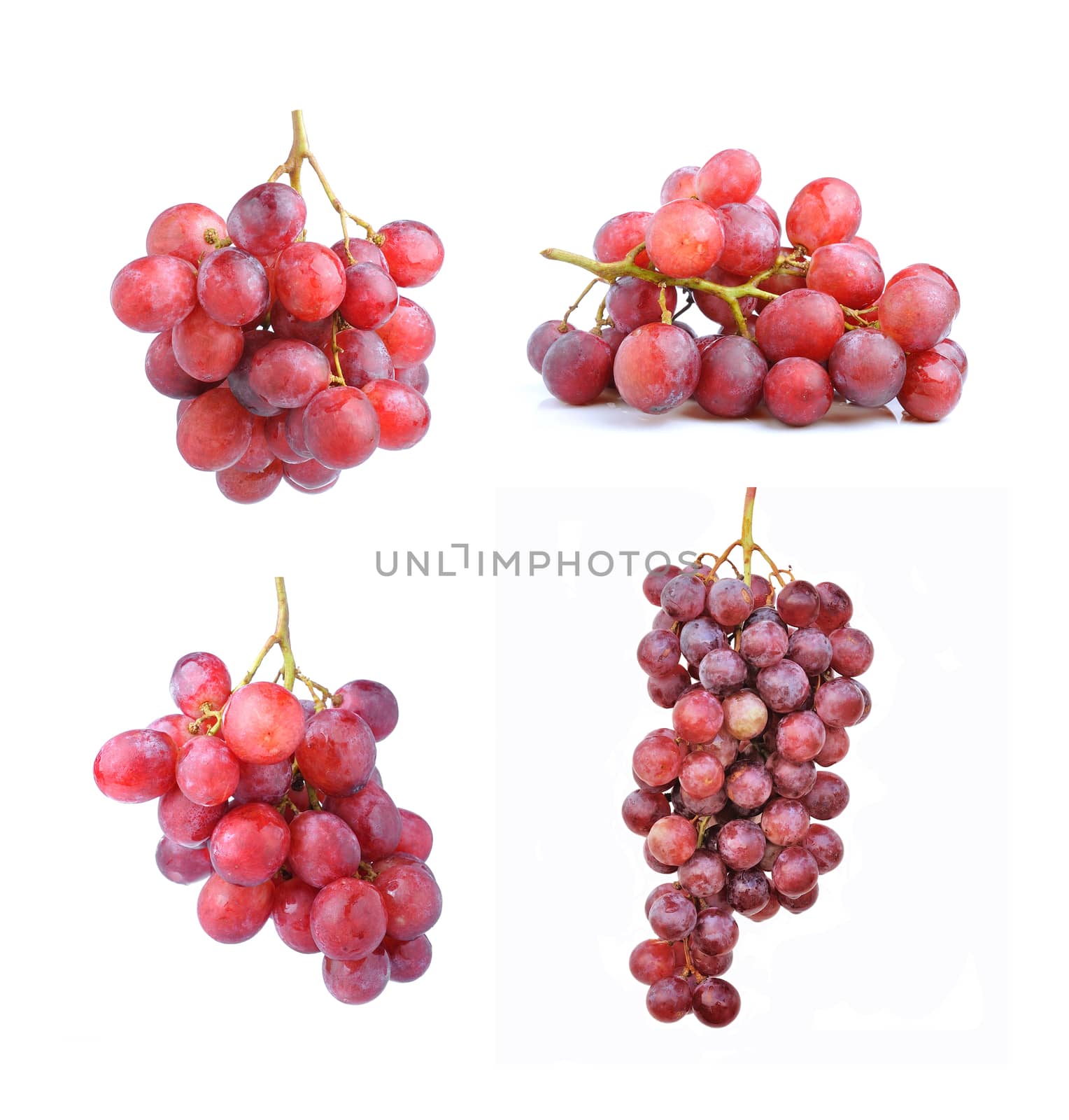 grape isolated on white background by sommai