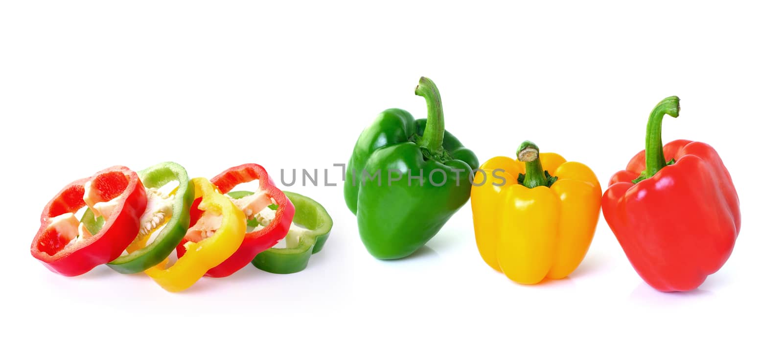 pepper on white background by sommai