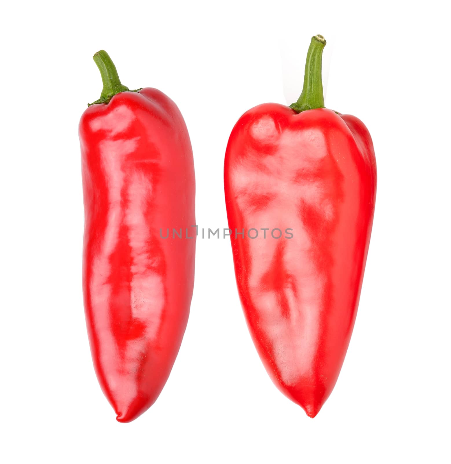 Sweet pepper isolated on a white background