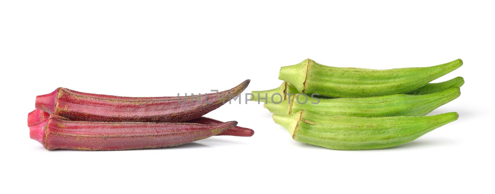 Hibiscus sabdariffa or roselle fruits isolated on white backgrou by sommai