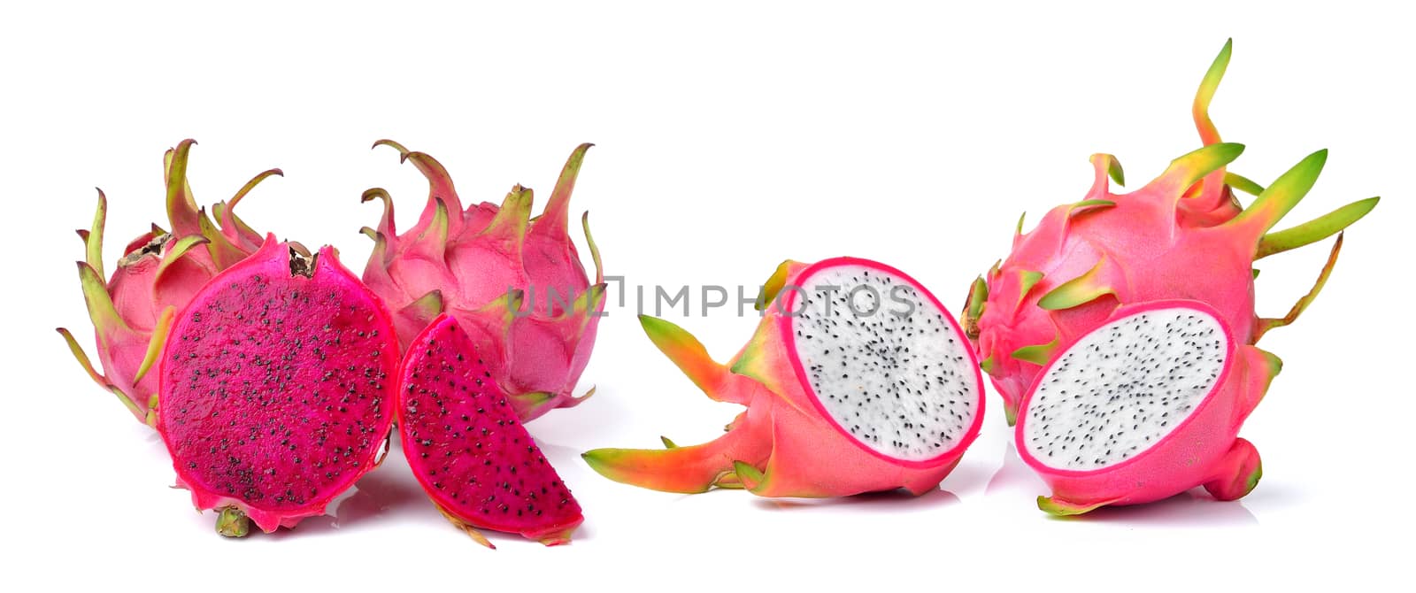 Dragon Fruit isolated on white background