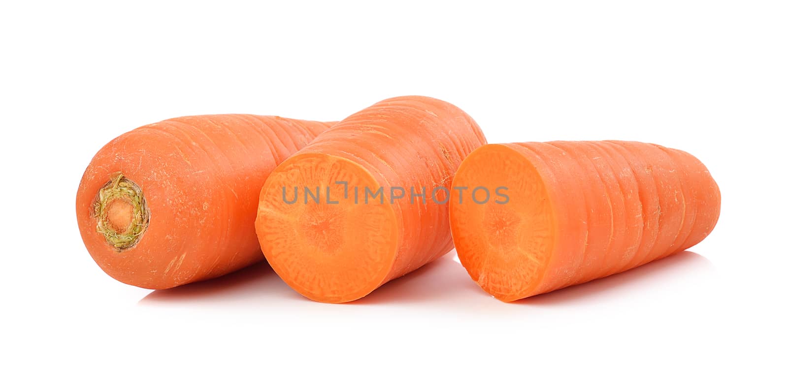 carrot on white background