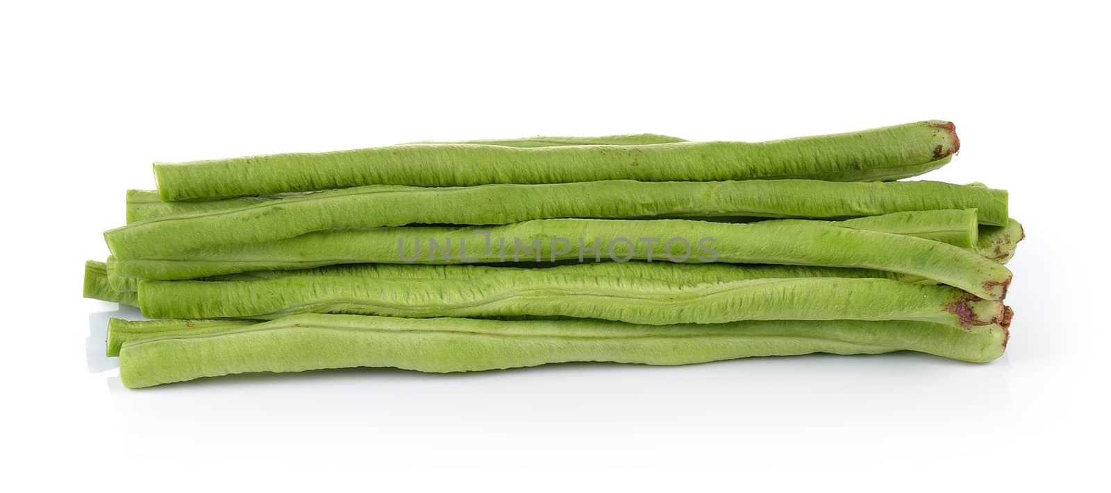 Yard Long bean on white background by sommai