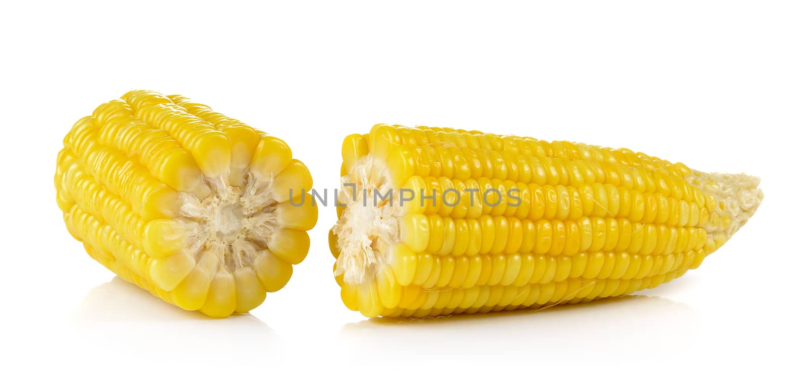 corn on white background by sommai