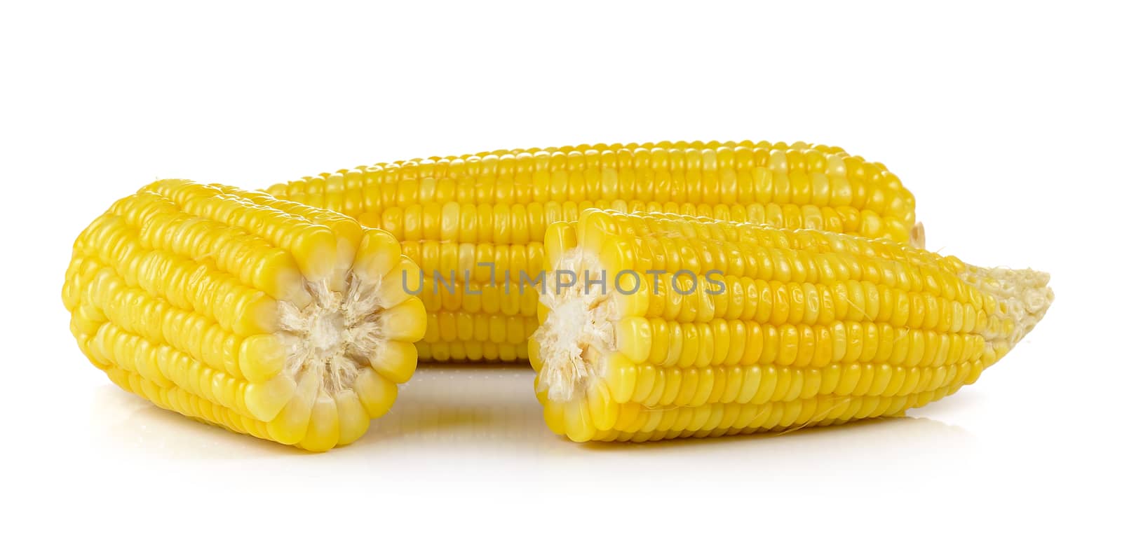 corn on white background by sommai