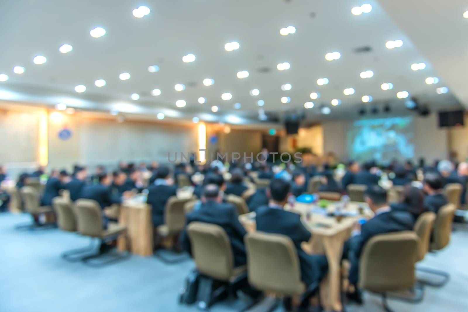 Blur of business Conference and Presentation in the conference hall.