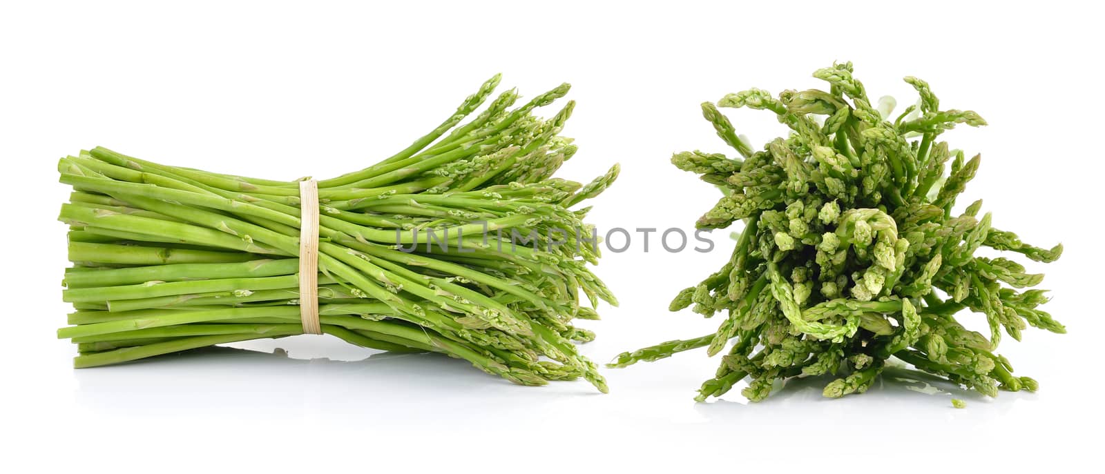 asparagus on white background by sommai