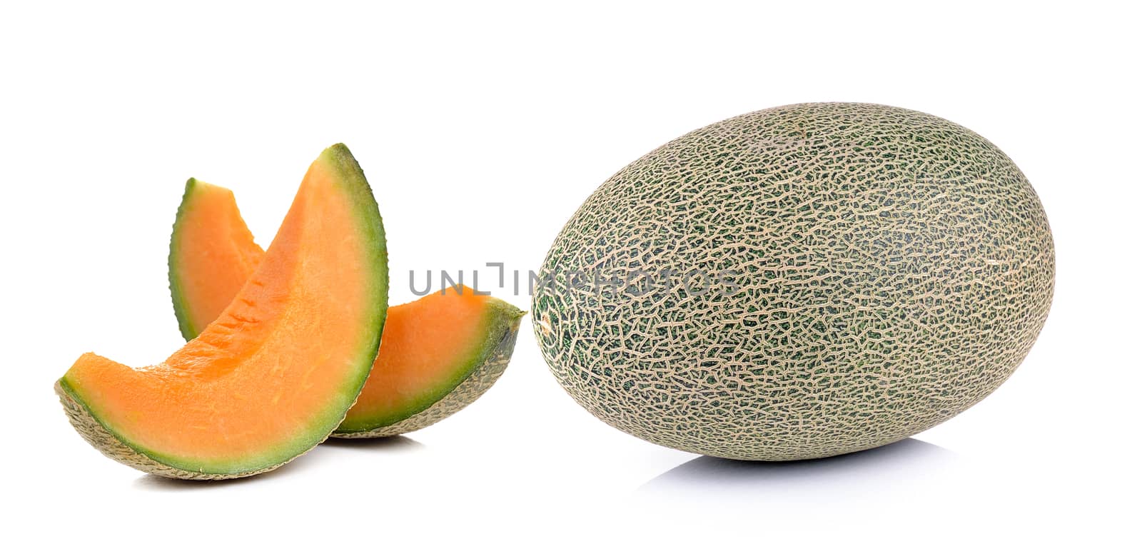 melon on white background by sommai