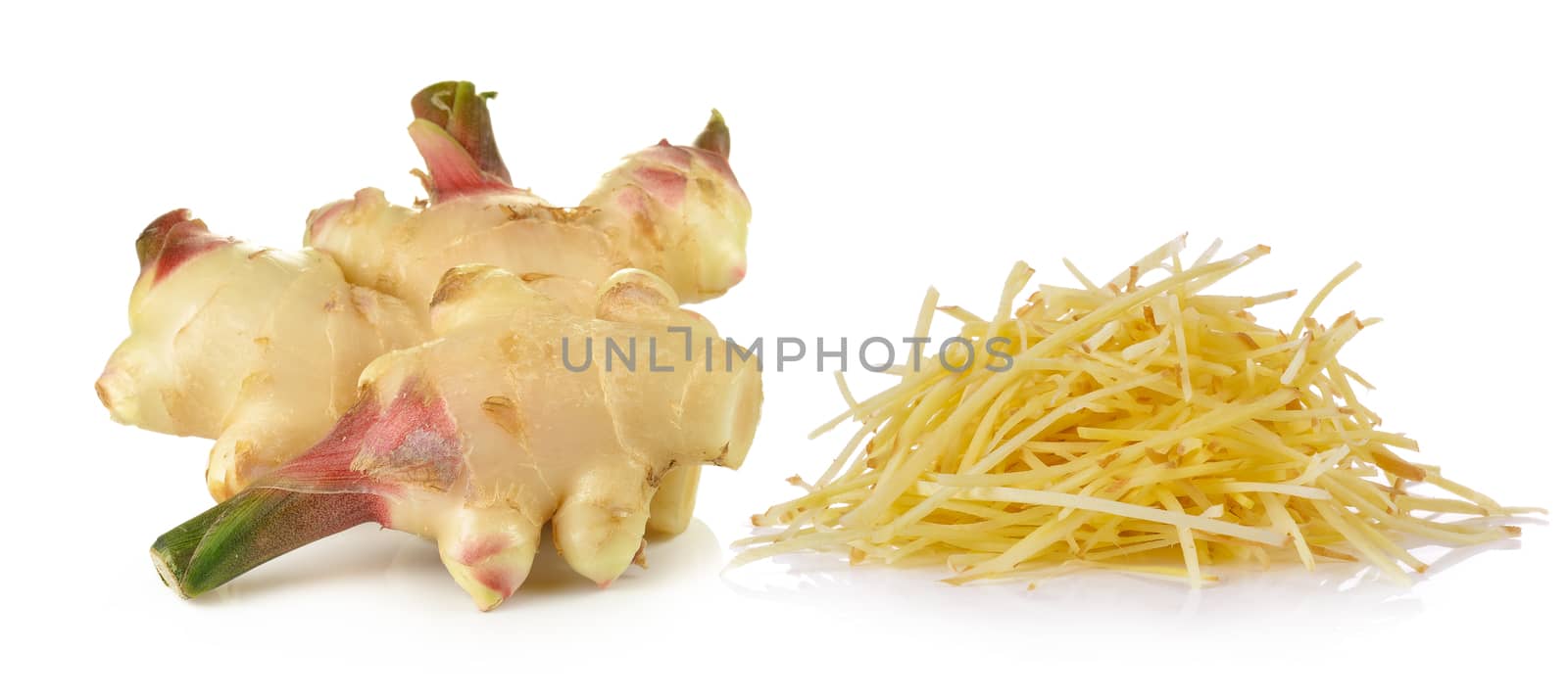 ginger on white background