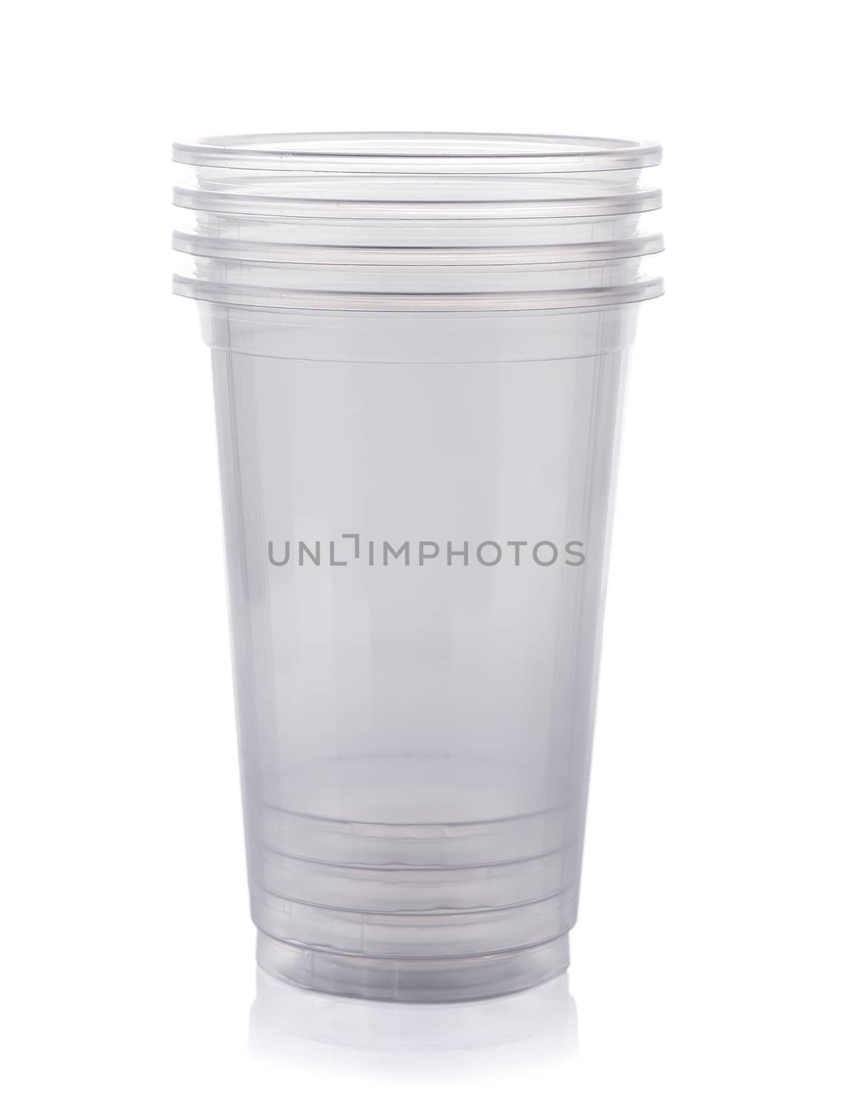 plastic cup by sommai