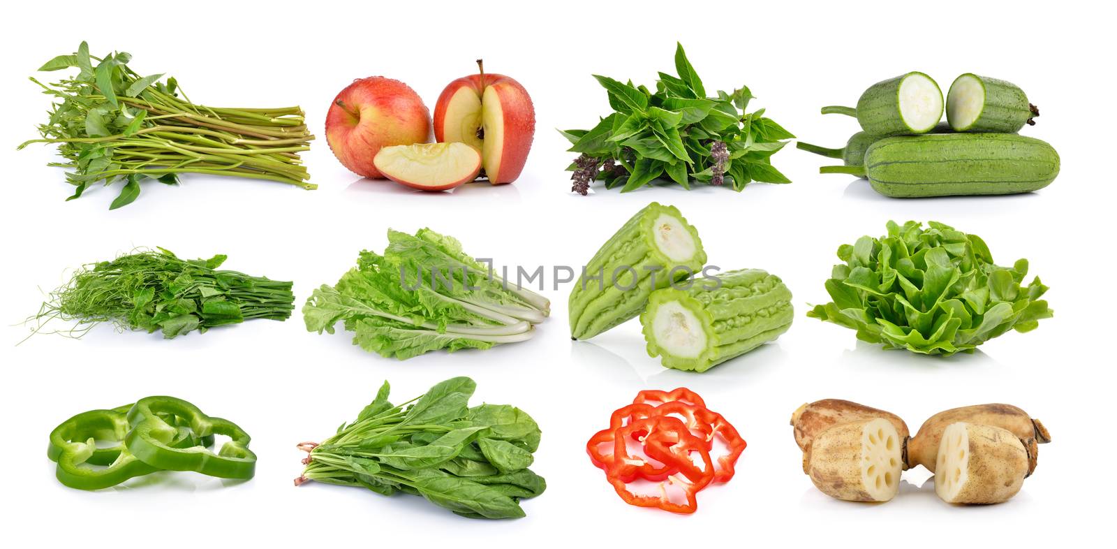 set of fruit and vegetable
