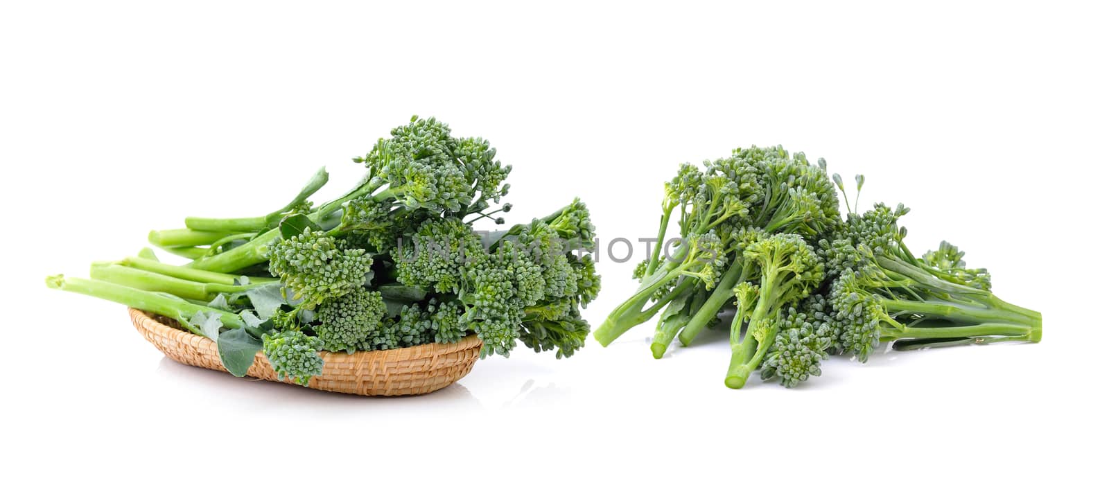 Broccoli on white background by sommai