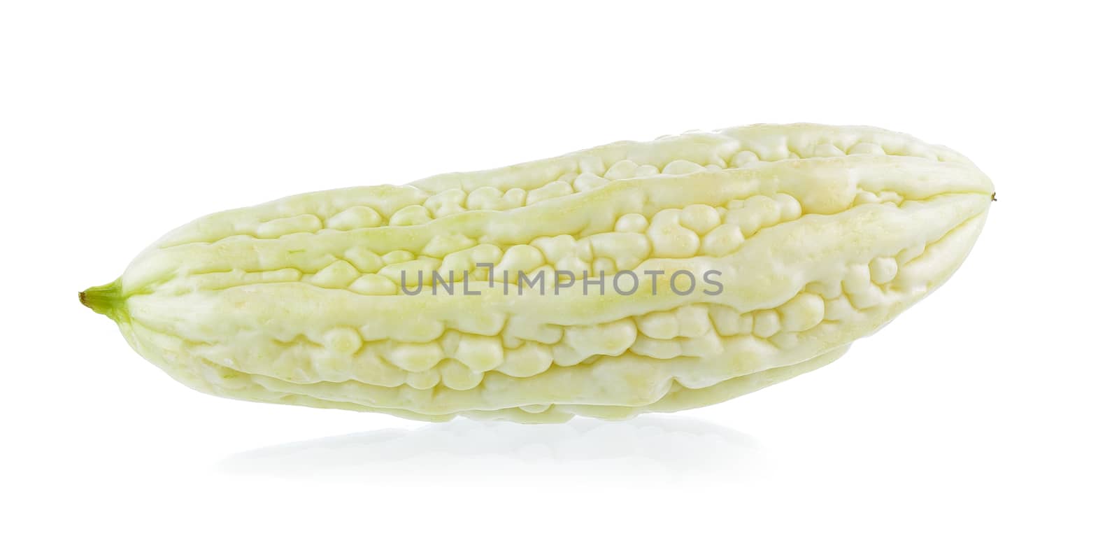 bitter melon isolated on white background