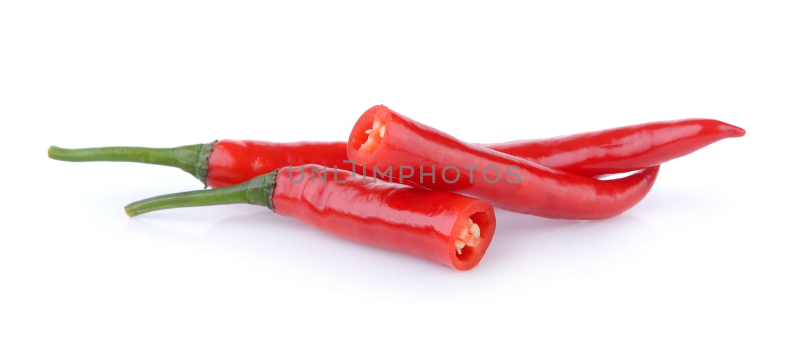 chili pepper on white baackground