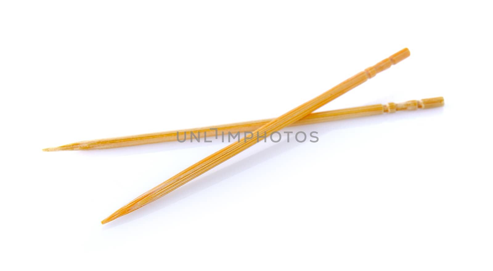 toothpick on white background