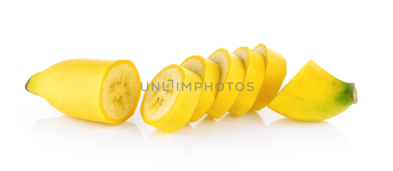 bananas isolated on the white background by sommai