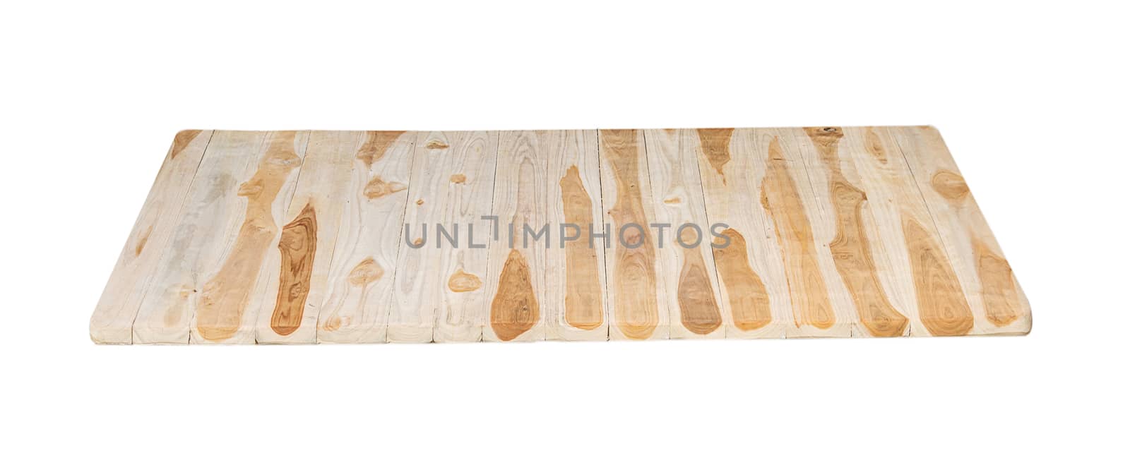 wood plank on white background by sommai